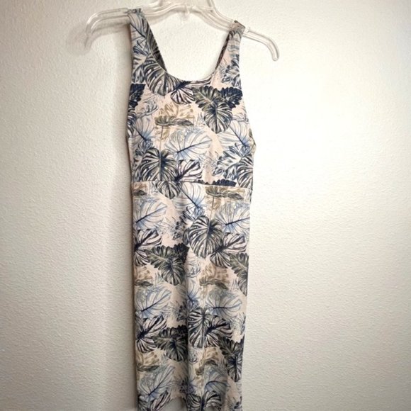 Kyodan Dresses & Skirts - KYODAN New Gray & Blue Palm Athletic Strappy Dress Sz Large